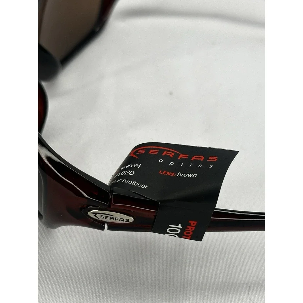 Serfas Optics Swivel Cycling Sunglasses Brown Lenses‎ Vintage Color: Rootbeer